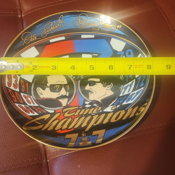 Dale Earnhardt | Richard Petty. 7 time champions commemorative plate MR - Picture 3 of 3